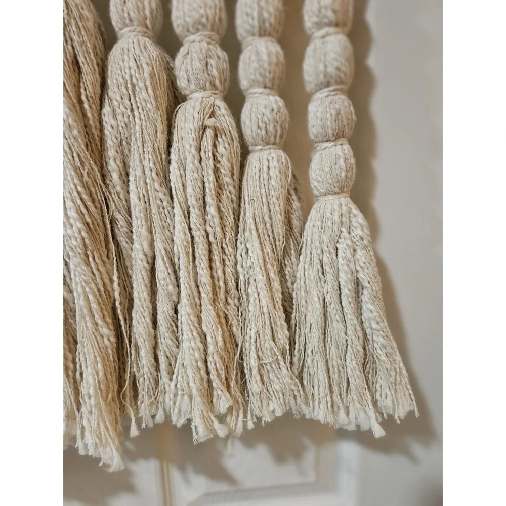 Macrame Wall Hanging Boho Ecru 18
